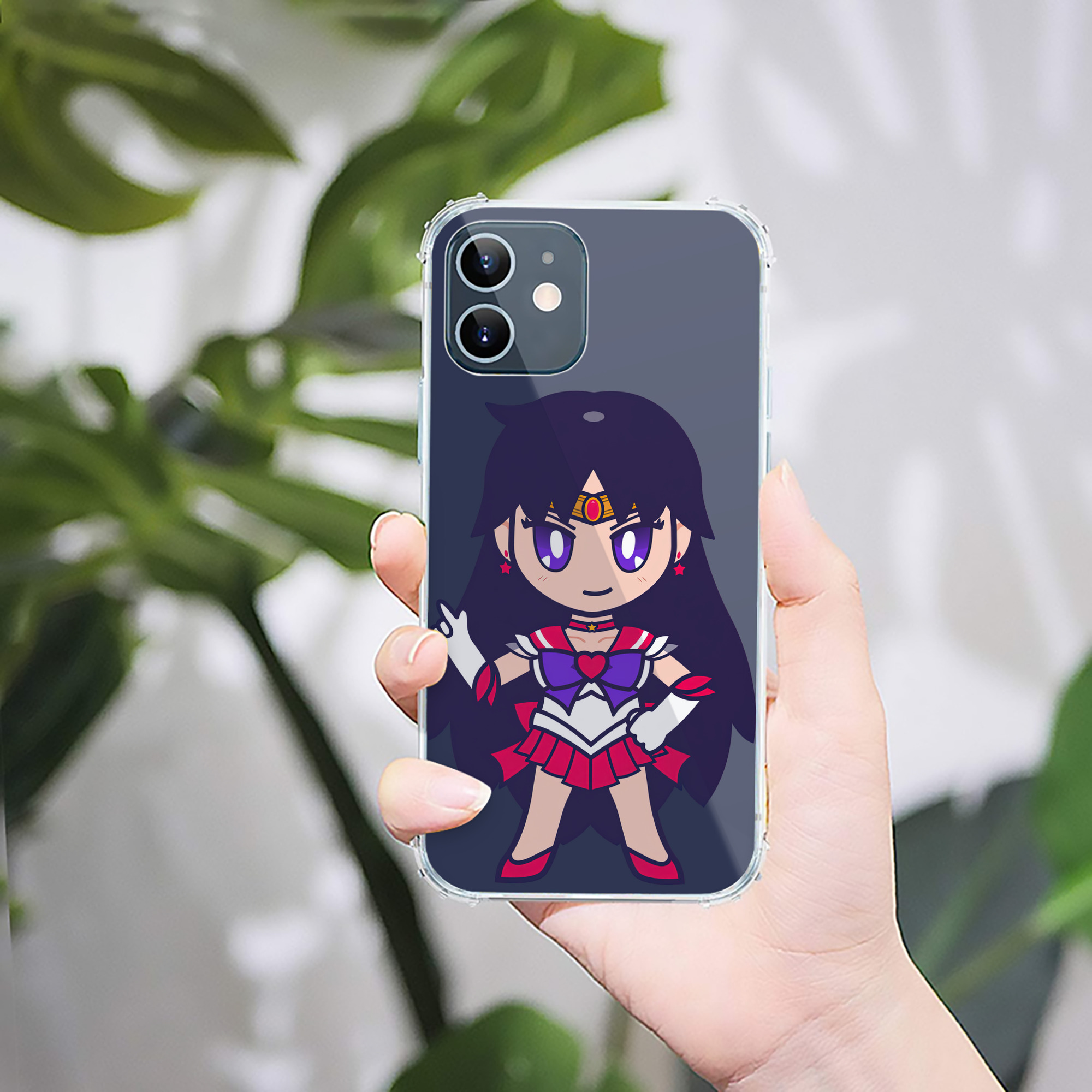 （画像用） 美少女戦士セーラームーン 火野レイ ひの レイ Sailor Moon Hino Rei （セーラーマーズ,Sailor Mars） 【iPhone 12シリーズ対応】透明スマホケース（クリアソフトケース）